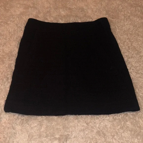 Navy Blue Mini Skirt with Pockets - Picture 1 of 5